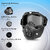 Goggle With Riding Mask For Bikers - Anti Scratch UV Protective Bike Face Cover Helmet with Detachable Face Mask, Adjustable Elastic Strap Helmet for Bike Blowtorch Safety Goggle (Free-size)