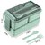 3 Compartment Lunch Box, Tiffin Box for Office MenWomenkids Lunch Box, Microwave Safe Leak Proof Removable School,Gard