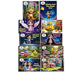 (Pack of 10) Kids Story Books Set | Moral, Educational & Bedtime Stories
