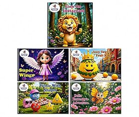 (Set of 5) Children's Story Books Ages 3-8 | Moral Stories & Reading Collection