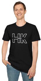 Unisex Cotton T-Shirt with DTF Print  Round Neck Casual Tee for Men  Women  Durable  Stylish Graphic T-Shirt HK-Hell-2