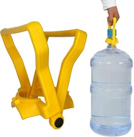Water Can Lifter Handle  Durable Grip for 20L Bottles  Easy Lift  Carry Water Bottle Holder  Strong Water Can Handle for Effortless Lifting (Pack of 1, Yellow)