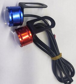 Red  Blue 2 Pcs 12V DC Motorcycle LED Blinking led light for All Bike