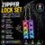 VikriDA LED Keyboard Fidget Keychain | Transparent Clicky Keyboard Button for Stress & Anxiety Relief