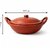 Natural Clay Kadhai with Lid  Handles Traditional Earthen Cooking Pot 1 Pc