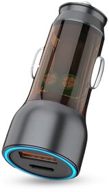 Digimate 145W SuperVooc Car Charger - Dual USB + PD Ports, Fast Charging (DG-CC-22)