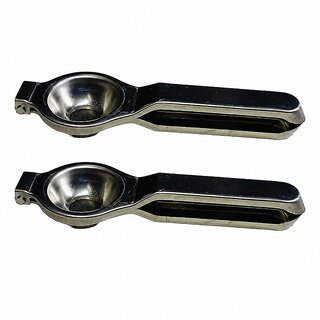 Stainless Steel Lemon Squeezer Manual Citrus Juicer Press Pack of 2