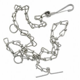 iINTELLIGENCE Dog Chain Zinco Chrome Pet Leash 5.5 Feet Heavy Duty