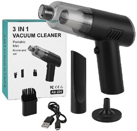 Mini Portable Cordless Vacuum Cleaner for Car & Home, Compact Dust & Sofa Deep Cleaning Tool 3-in-1