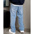 Ausk Men's Light Blue Solid Relaxed Fit Jeans