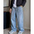 Ausk Men's Light Blue Solid Relaxed Fit Jeans