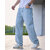 Ausk Men's Light Blue Solid Relaxed Fit Jeans