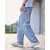 Ausk Men's Light Blue Solid Relaxed Fit Jeans