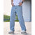 Ausk Men's Light Blue Solid Relaxed Fit Jeans