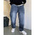 Ausk Men's Blue Solid Relaxed Fit Jeans