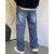 Ausk Men's Blue Solid Relaxed Fit Jeans
