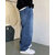 Ausk Men's Blue Solid Relaxed Fit Jeans
