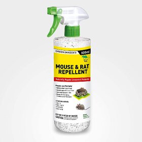 Natural Rodent Repellent Spray by Green Dragon  500ml, Keeps Mice & Rats Away, Ready to Use
