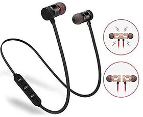 Sports Magnet bluetooth Headphone Wireless Bluetooth Headphone  Wireless Headphone  Bluetooth Stereo Headphone  Bluetooth Headphone  Gym Headphone Sports Headphone  Travelling HeadphonesBluetooth Headset with mic