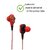Unv 4Dbase Wired In Ear Earphone With Mic (Red)