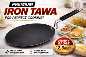ROTI TAWA F 040526 Premium Heavy Gauge Iron Tawa 2.5mm  100 Iron Roti Dosa Tawa  Gas  Induction Compatible Flat T
