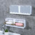JDNMFASHION Wall Mounted Soap Box with Double Soap Holder & Drain Tray (Multicolor)