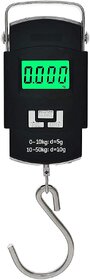 Shine Digital Scale Hanging weight machine WH-A08-50kg X 5gm Mini Digital Kitchen Bakery Provison Store Square Steel Scale