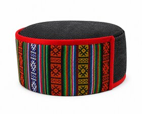 Traditional Himachali Kullu Cap for Men  Women  Unisex Ethnic Pahadi Wool Blend Cap  Free Size  Festival  Wedding Wear