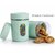 Kitchen Storage Container Set, Plastic Containers with Viewing Window, Airtight Lids for Coffee Tea Sugar Set of 2  Col