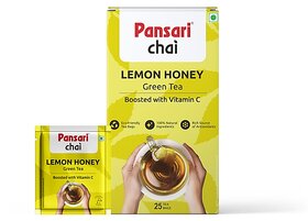 Pansari Lemon Honey Green Tea - 25Dips