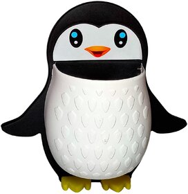 Pioneers Wall Mounted Penguin Toothbrush Holder  Self Adhesive Bathroom Organizer, Designer Brush Holder for Toothbrushes, Makeup Brushes & Multipurpose Storage.