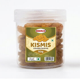 Premium Kismis Golden Raisins 50g Plastic Jar Mini Pack