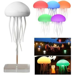 LED Cute Jellyfish Night Light Night Lamp (10 cm, Multicolor)