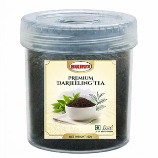 BIKRUX Premium Darjeeling Tea - 50g  Plastic Jar Mini Pack