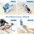 6 Angles Adjustable Aluminum Ergonomic Foldable Portable Tabletop Laptop/Desktop Riser Stand Holder Compatible for MacBook, HP, Dell, Lenovo & All Other Notebook (Grey)