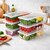 Fridge Storage Container - Pack of 6 Boxes  Durable, Air-Tight  Space Saving Fruits  Vegetables Organizer Boxes For R