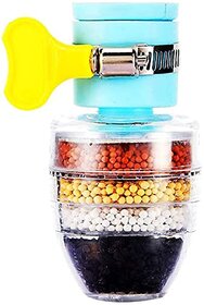 (Pack of 1) Water Filter Multi layer Activated Carbon Water Filter Faucet for Tap Cleaner Filter Water Purifier Cartridge Alkaline Taps For Kitchen Sink Bathroom Wash Basin