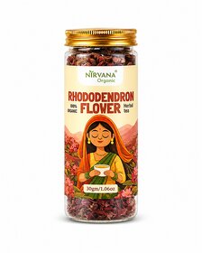 Nirvana Organic Rhododendron Flower Herbal Tea - Antioxidant-Rich Natural Wellness