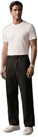 Mens Straight fit Lower with Elastic Waist and Side Pockets