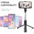 Premium R1 Bluetooth Selfie Sticks with Remote, 3-in-1 Multifunctional Selfie Stick Tripod Stand Mobile Stand Compatible with All Phones (Black)