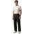 Mens Straight fit Lower with Elastic Waist and Side Pockets