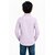 Boys Solid Long Sleeve Button-Up Shirt with Chest Pocket , Spread Collar