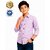 Boys Solid Long Sleeve Button-Up Shirt with Chest Pocket , Spread Collar