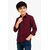 Boys Solid Long Sleeve Button-Up Shirt with Chest Pocket , Spread Collar