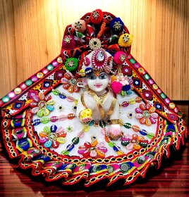 Handcrafted Laddu Gopal Ji Dress with Turban  Devotional Idol Attire