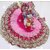 Designer Pink Laddu Gopal Dress with Matching Mukut