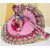 Designer Pink Laddu Gopal Dress with Matching Mukut