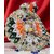 Tricolor Laddu Gopal Poshak with Peacock Mukut | Orange White Green Bal Gopal Heavy Dress