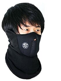 Neoprene Half Face Black Bike Riding Face Mask Free Size_Play-158