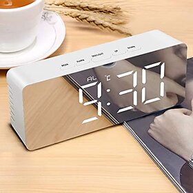 Right traders Multi-Function LED Table Clock Digital Modern Mirror Alarm Clocks For Office Home Decoration Electronic De_Play-389